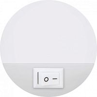 Светильник ночник "Круг" InHome NLE07-LW 220В с вык Белый  картинка 
